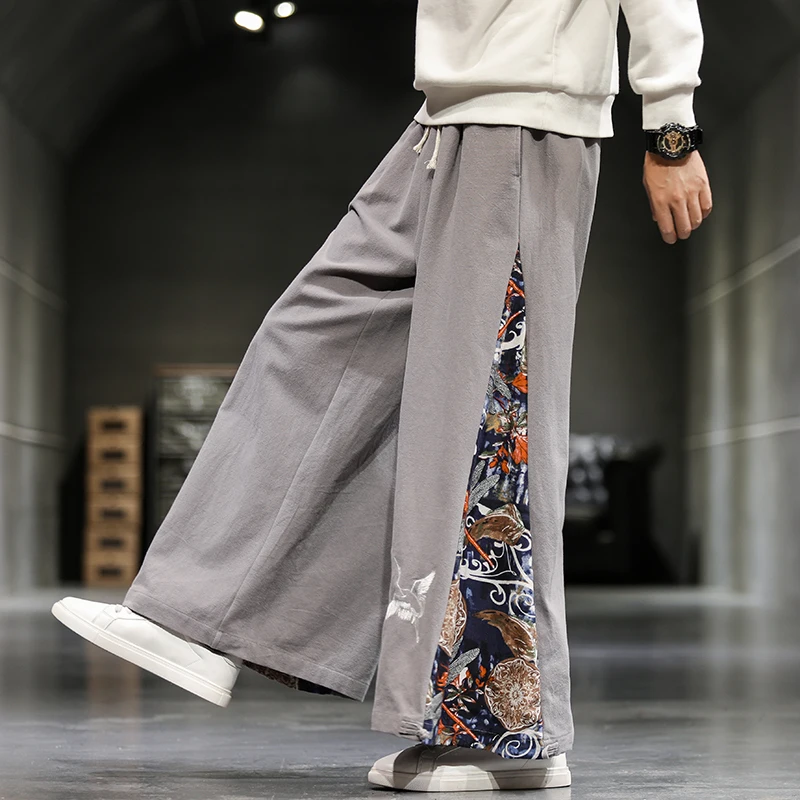 ぶんぶんさん専用　Harem pants　XL Men's Chinese Style Loose Harem Pants Casual Yoga Kung Fu