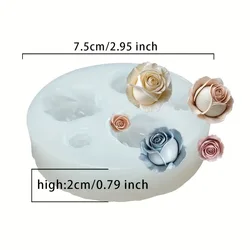 Rose - Shaped Silicone 3D Cake and Dessert Mold for Baking and Decorating (WLDXMG)