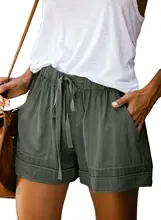 

Womens Comfy Drawstring Casual Elastic Waist Pocketed Shorts Women's Shorts for Women Girls Ladies