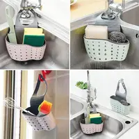 Sink Shelf Soap Sponge Holder Clip Dish Drainer Drying Rack Silicone Storage Basket Bag Bathroom Holder Kitchen Accessories Tool 3
