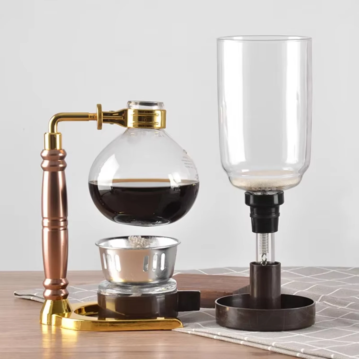 Japanese Style Siphon Coffee Maker Vacuum Coffeemaker Glass Filter 2