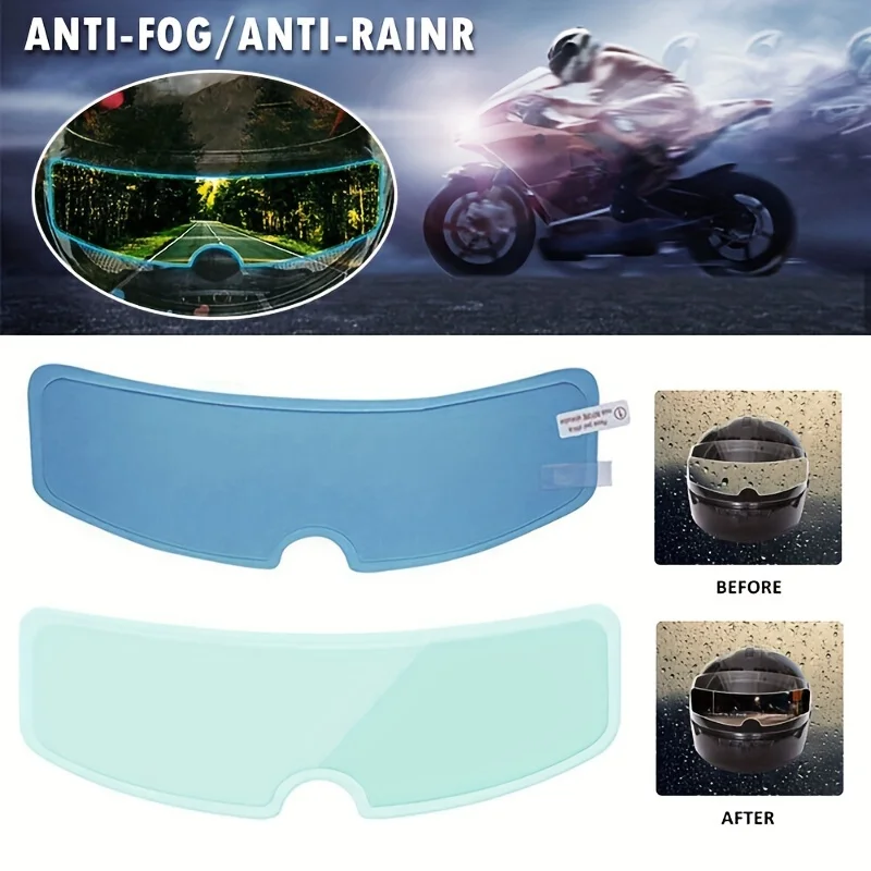 High Transparency Motorcycle Helmet Anti-Fog + Anti-Rain Film Sticker, Motorcycle Helmet Accessories, Motociclista Accesorios
