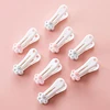 12pcs/set Cute Cat Paw Clothes Pegs Photo Clip Windproof Underwear Beach Towel Clip Strong Plastic Laundry Clips 1