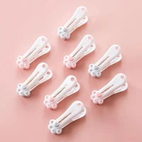 12pcs/set Cute Cat Paw Clothes Pegs Photo Clip Windproof Underwear Beach Towel Clip Strong Plastic Laundry Clips 1