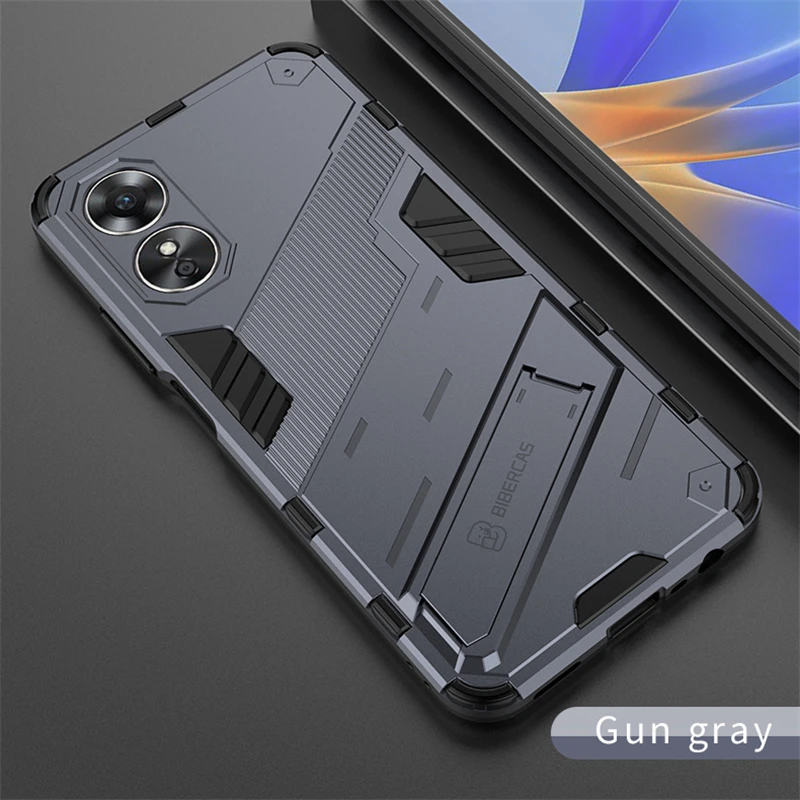 Custodia Porta Per Oppo A17 Cover Per Oppo A17 A 17 Capas Antiurto Paraurti Per Telefono Armatura Pc Cover Posteriore Per Cavalletto Per Oppo A17 Fund