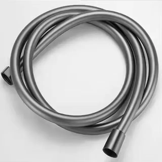 Hibbent All Metal Shower Hose, 90 Inch Stainless Steel Extra Long Shower Hose Replacement, Anti-Twist Flexible Bathroom Handheld Shower Head Hose Extension With Brass Insert & Nut, Matte Black - View #8