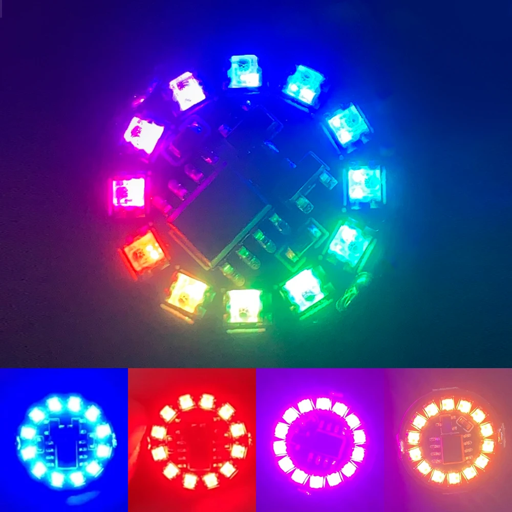 Wireless LED Lamp Colorful Wireless Magnetic Control Induction Breathing/Gradient/Rotation/Running DIY Landscape Sand Table