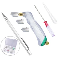 Glass Cutter Pistol Grip(2mm-20mm),Ergonomic Grip Tungsten Carbide Glass Cutting Tools ,Oil Reservoir,Perfect for Glass Cuttin 1