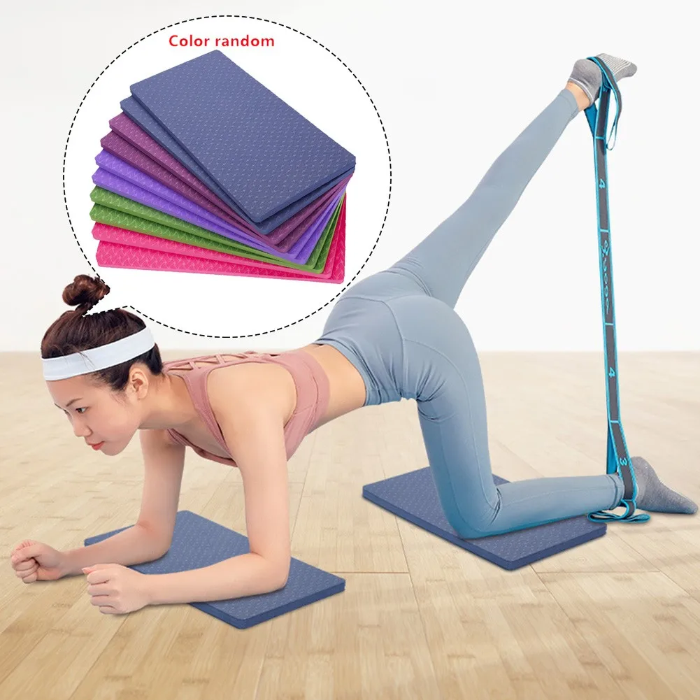 

Cushion Yoga Mat Knee Lightweight Mat Random Color Soft 340*17*6mm Sports TPE Exercise Thick Highly Resilient Thickened Non-slip