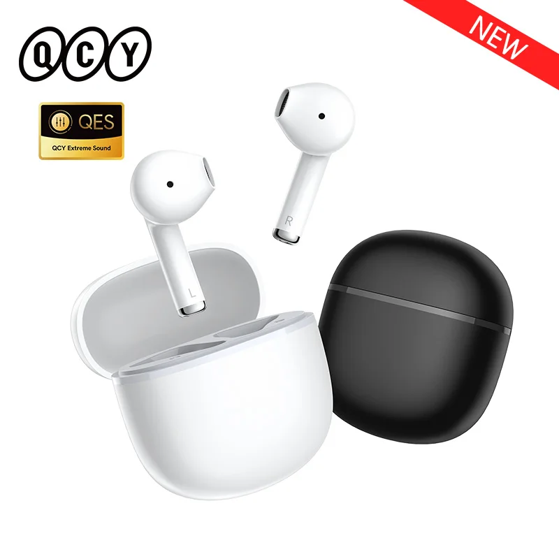 Qcy Ailybuds Lite Auricolari Wireless Semi-In-Ear Tws Auricolari Hifi Sound Mini Cuffie Da Gioco Bluetooth 5.3 Auricolare 28H Playtime