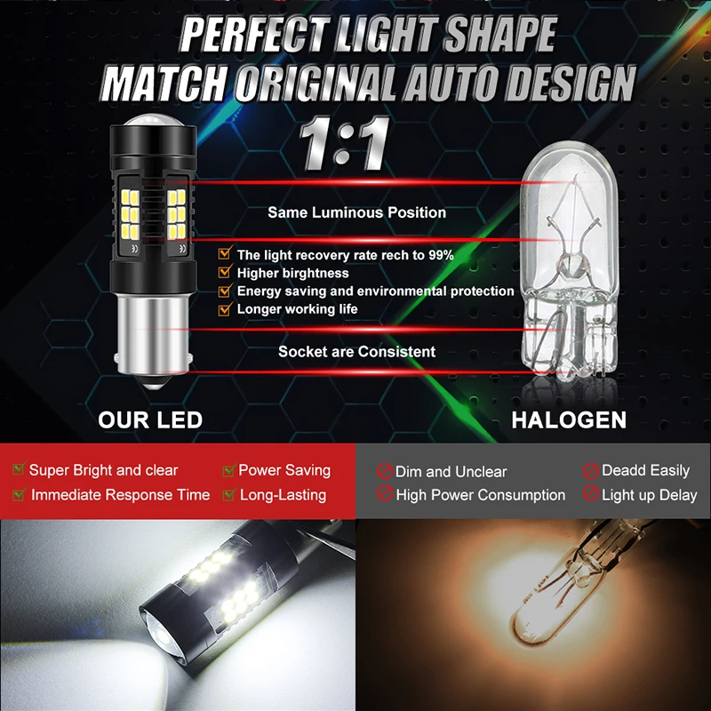 2x Canbus Led ���� ���� ���� 1156 BA15S P21W 1157 BAY15D 7440 7443 W21W 3030 21SMD ���� ���õ� ������ �극��ũ ����Ʈ ���