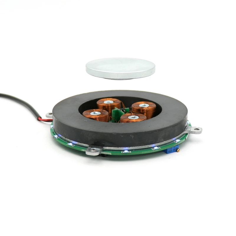 

DIY Magnetic Levitation Module Platform With 4 Led Lights Can Load-Bearing 500G Magnetic Floating DIY Kit Floating Toy