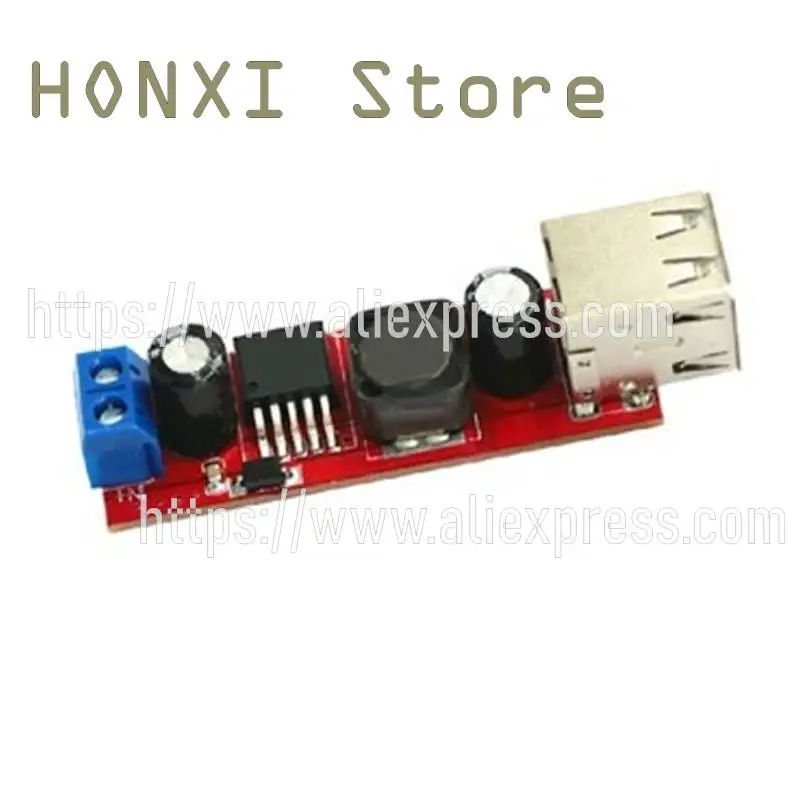 이중 USB 출력 9 v / 12 v / 24 v/턴 5 VDC - 36 v DC 3 a 스텝 다운 전압 조정기 모듈 온보드 충전, 1 개