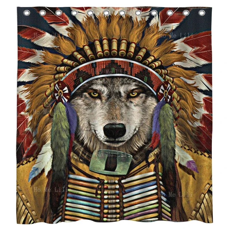 

Готический Уникальный дизайн в стиле стимпанк, штора для душа с изображением Чеширского кота, волшебника, эмиссера, волка, Волчья занавеска от Ho Me Lili для украшения ванной комнаты