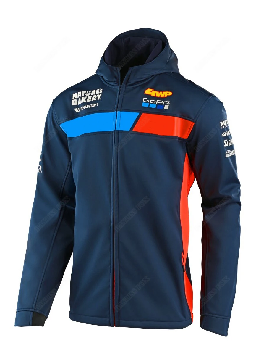 

Мужская Флисовая Толстовка для мотокросса, с капюшоном и защитой от ветра