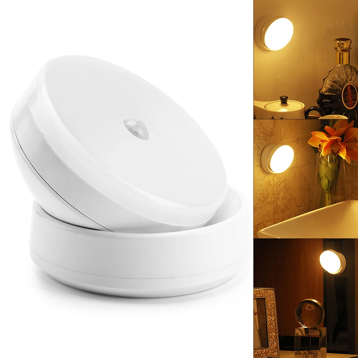 

USB Rechargeable Night Light USB Charging Lamp PIR Smart Sensor Wall Lamp for Home Bedroom Corridor