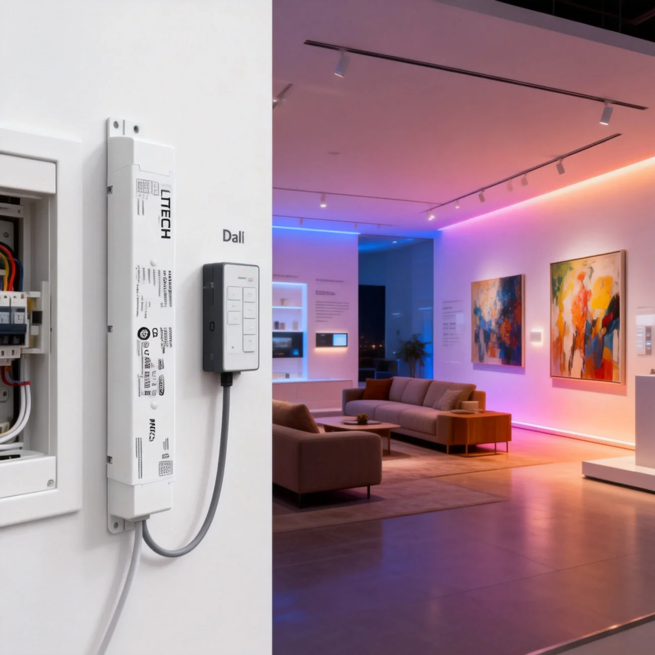 240W 24V DT8 CV Led 드라이버 LTECH DALI 디밍 조명 변압기 AC 220-240V 입력, 푸시 희미한 NFC CCT 조정 가능한 흰색 드라이버