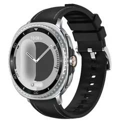 Cinturino in silicone premium e pelle - Bracciale morbido e confortevole per smartwatch