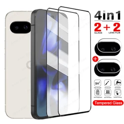Premium 4 - in - 1 Tempered Glass Screen & Camera Lens Protector Set for Google Pixel 8 Pro (Screen Protector)