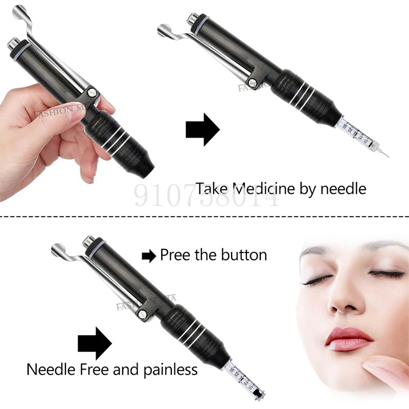 0.3ml White Hyaluronic Acid Pen Massage Atomizer for Anti-Wrinkle Rejuvenation Lip Lifting Lip Free Print