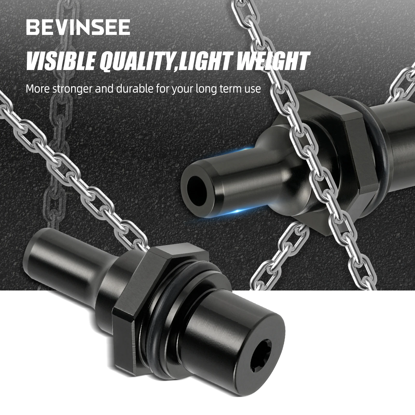 BEVINSEE Aluminum PCV Valve for BMW