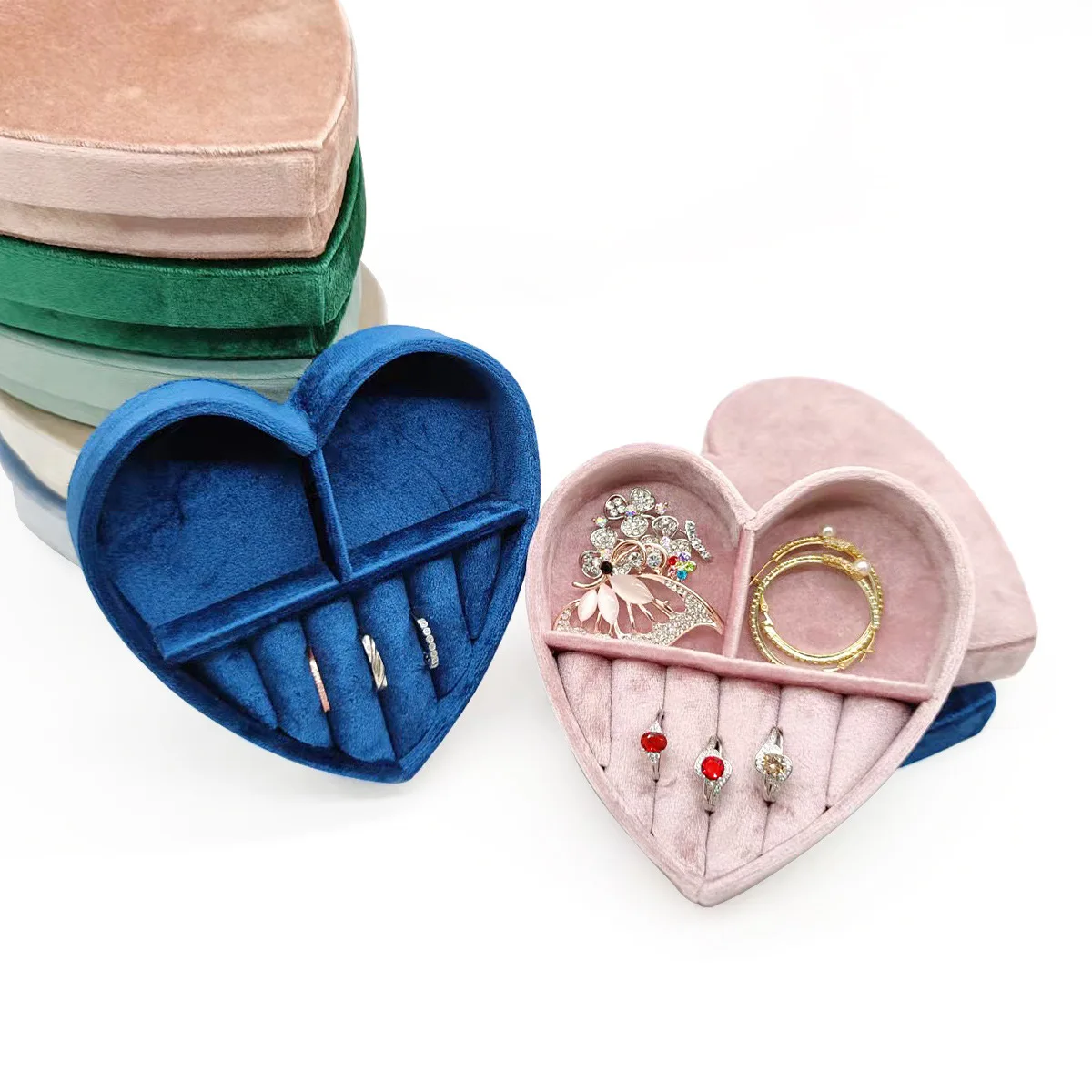Portagioie Da Viaggio In Finta Pelle - Mini Organizer 10x10x5 Cm Con Ganci E Scomparti - Regalo Per Donna E Ragazza - 4