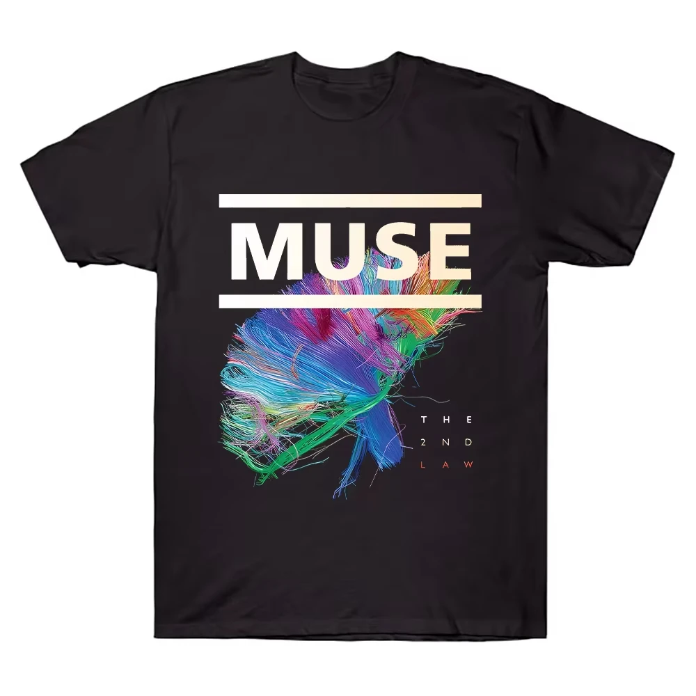 Muse The 2nd Law T-Shirt Rockband Muse Hochwertige Baumwollkleidung Unisex High Street Oversized Tops Sommer Gothic Streetwear