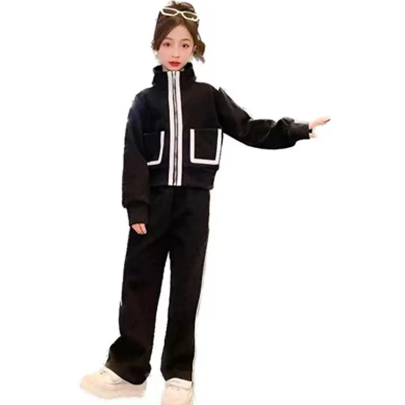 

Spring Autumn Girls Casual Clothing Set Fashion Leisure Sport Suit 6 8 10 13 14 Years Two Piece Tracksuits Teenage Gilrs Clothes