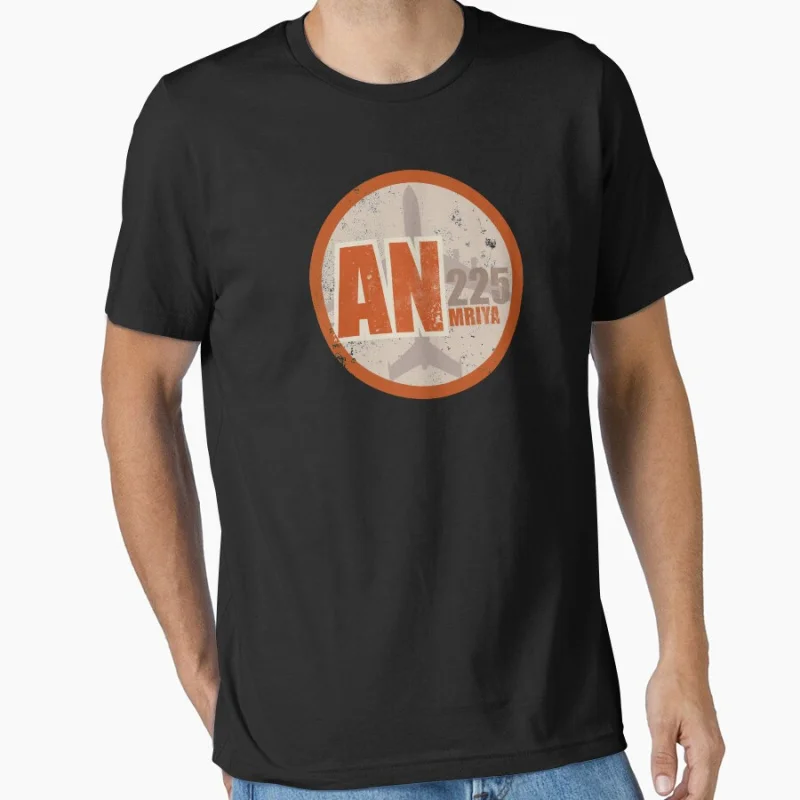 An-225 Mriya Lufttransport The Great Antonov T-Shirt aus 100 % Baumwolle mit Aufdruck für Herren, große Größe, Erwachsenenoberteile S-6XL