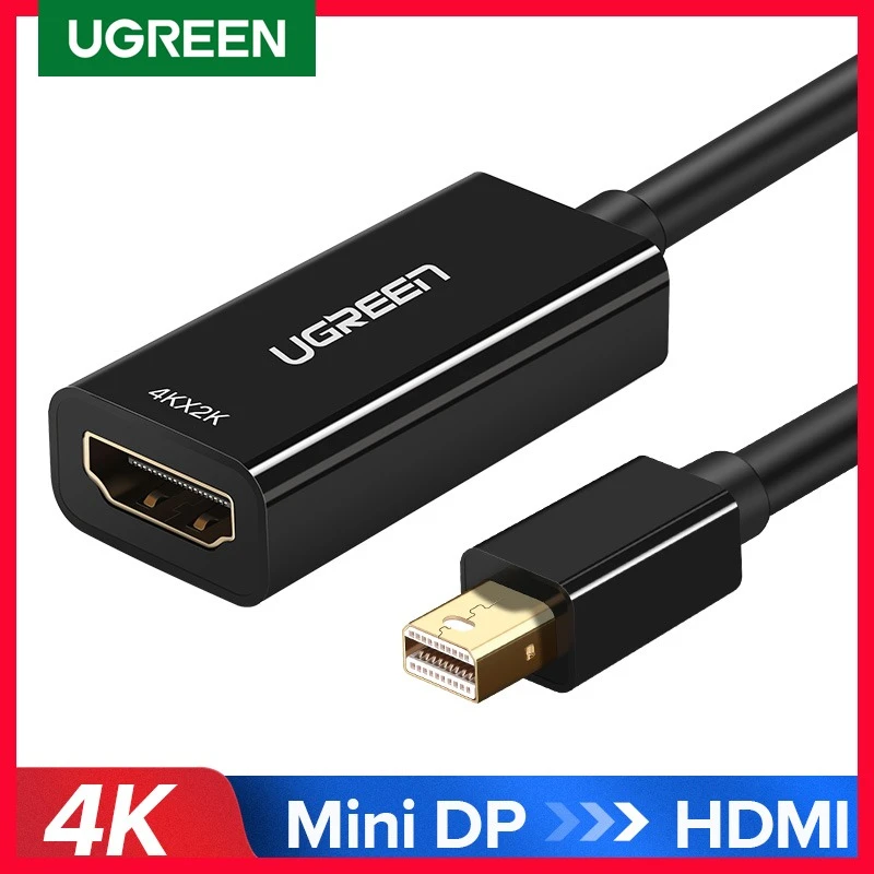 Mini DP a HDMI compatible con adaptador de convertidor de Cable de 4 Mini DP a HDMI compatible con adaptador de convertidor de Cable de 4