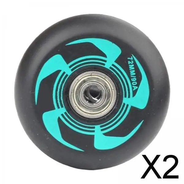 

2X Inline Roller Skate Wheel Indoor Outdoor for Scooters Luggage Wheel Practice