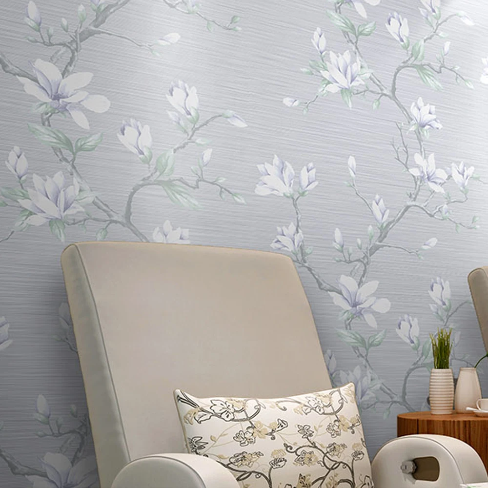 

American Rustic Vintage Flower Wallpaper Retro Vine Floral Wallpapers Roll Bedroom Living Room Decor Murals Non Woven Wall Paper