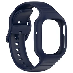 Soft Silicone Sport Strap Replacement for Smartwatch - Premium Comfort Wristband Accessories (Midnight Blue)