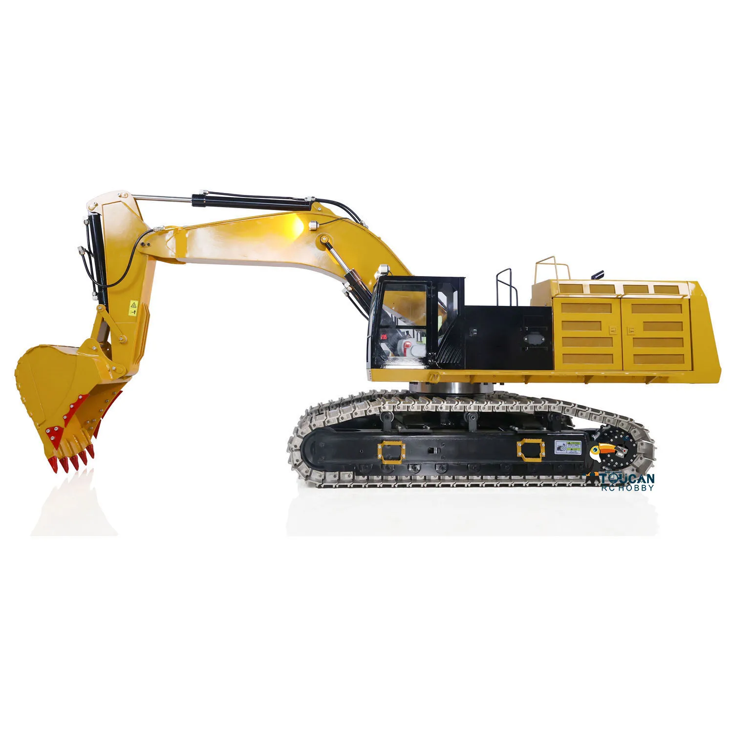 1/8 390F RC Hydraulic Excavator Metal Heavy Duty Construction Vehicles Painted Assembled Toys Model With Blushless Motor TH22724 4