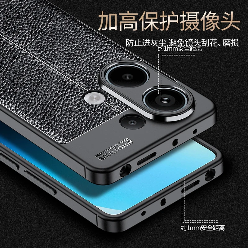 Per Xiaomi Redmi Note 13 Custodia 4G Per Redmi Note 13 4G Cover Custodia In Silicone Shell Bumper Business Phone Case Per Redmi Note 13 Pro 4G