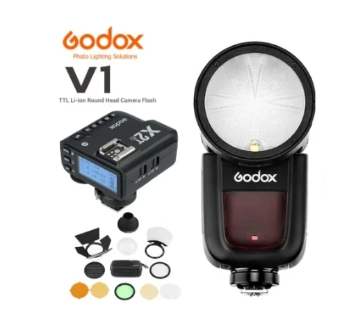 Godox V1 V1C V1N V1S V1F V1O Ttl Hss 1/8000S Speedlite Flash Con Xpro Trigger Per Canon Nikon Sony Fuji Olympus
