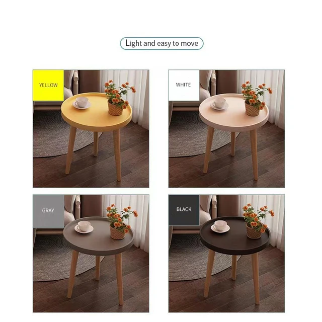 현대적인 공간을 위한 우아하고 기능적인 3피트 원형 커피 테이블