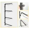Saddle Rack Wall Mount Holds Tack, Pad, Accessories 4 Tier for Western/English Saddles Equestrian Equipment for Horse Tack Room 5
