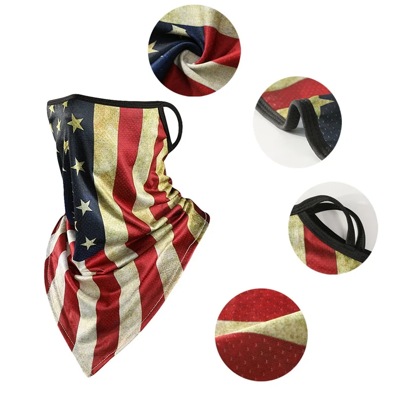 Face Mask USA Fashion Mask Ear Hanging Mouth Cover Bicycle Cycling Masks Bandana Neck Gaiter