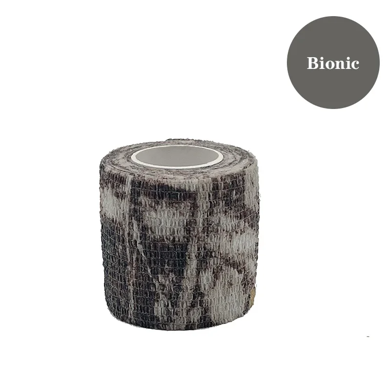 10 Stück 4,8m Tarnfarben-Elastikband Jagd-Tarnband Elastoplast Wickelband Selbstklebender Sport-Schutz Knöchel-Knie-Bandage – Detail 7
