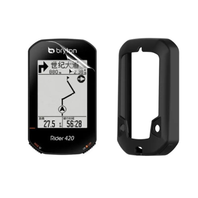 

Silicone Soft Edge Cover Protective Case Screen Protector Film For Bryton Rider 420/320 R420 R320 GPS Bicycle Bike Computer Skin