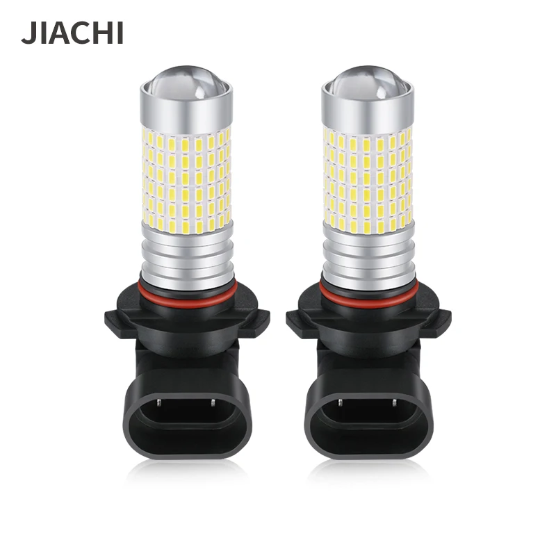 

JIACHI 2 шт. супер яркая DRL 9005 HB3 HB4 9006 Светодиодная лампа противотуманная светильник дневная ходовая лампа 3014 чип 144SMD 6000K белый FPV 12В-24В 705лм