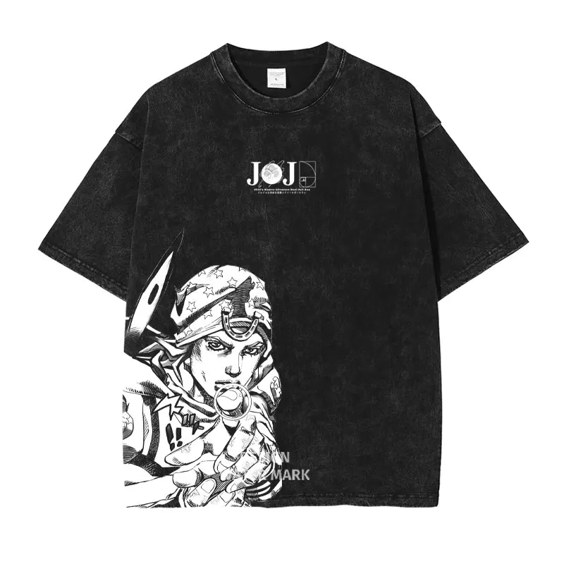 JoJo's Bizarre Adventure Manga Unisex Clothing Short Sleeve Tees 2