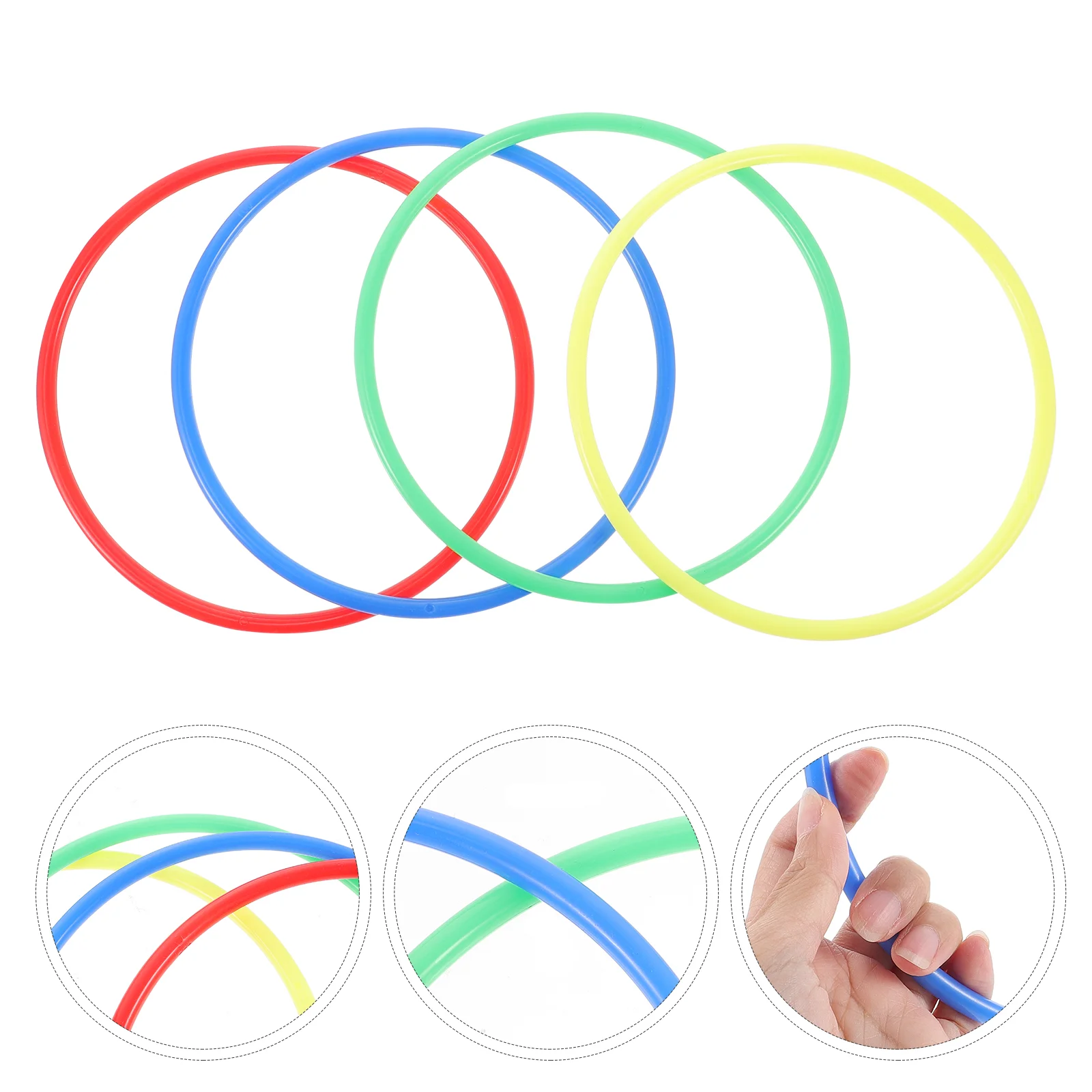 

20 Pcs Throwing Ring Toss Game Accessories Thicken Tossing Circles Children Plaything Plastic Toys