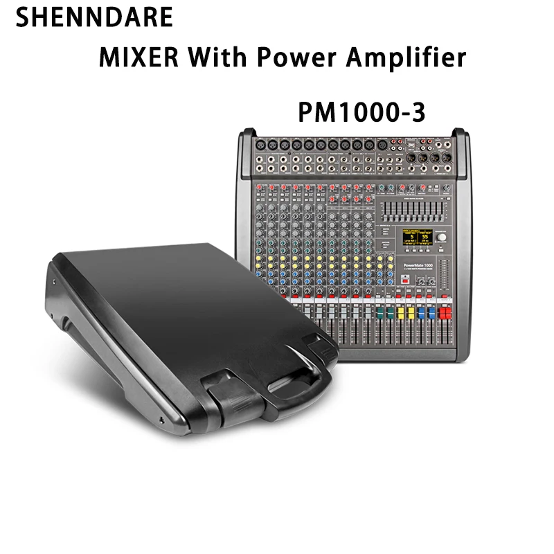 

SHENNDARE PM1000 Professional Audio Mixing Console 99 DSP New Style Sound Mixer With Power Amplifier 48V Phantom Audio Mixer