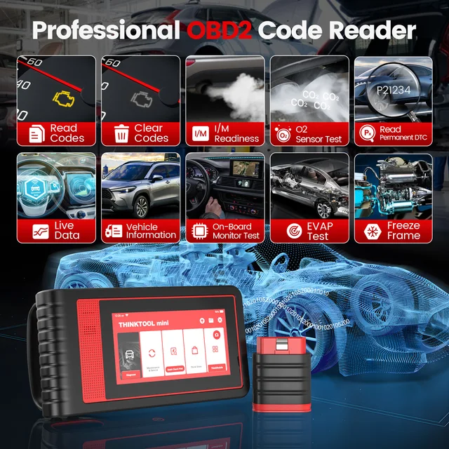 Thinktool Pro Bluetooth 車両スキャナー,OBD2,Vciアダプタ