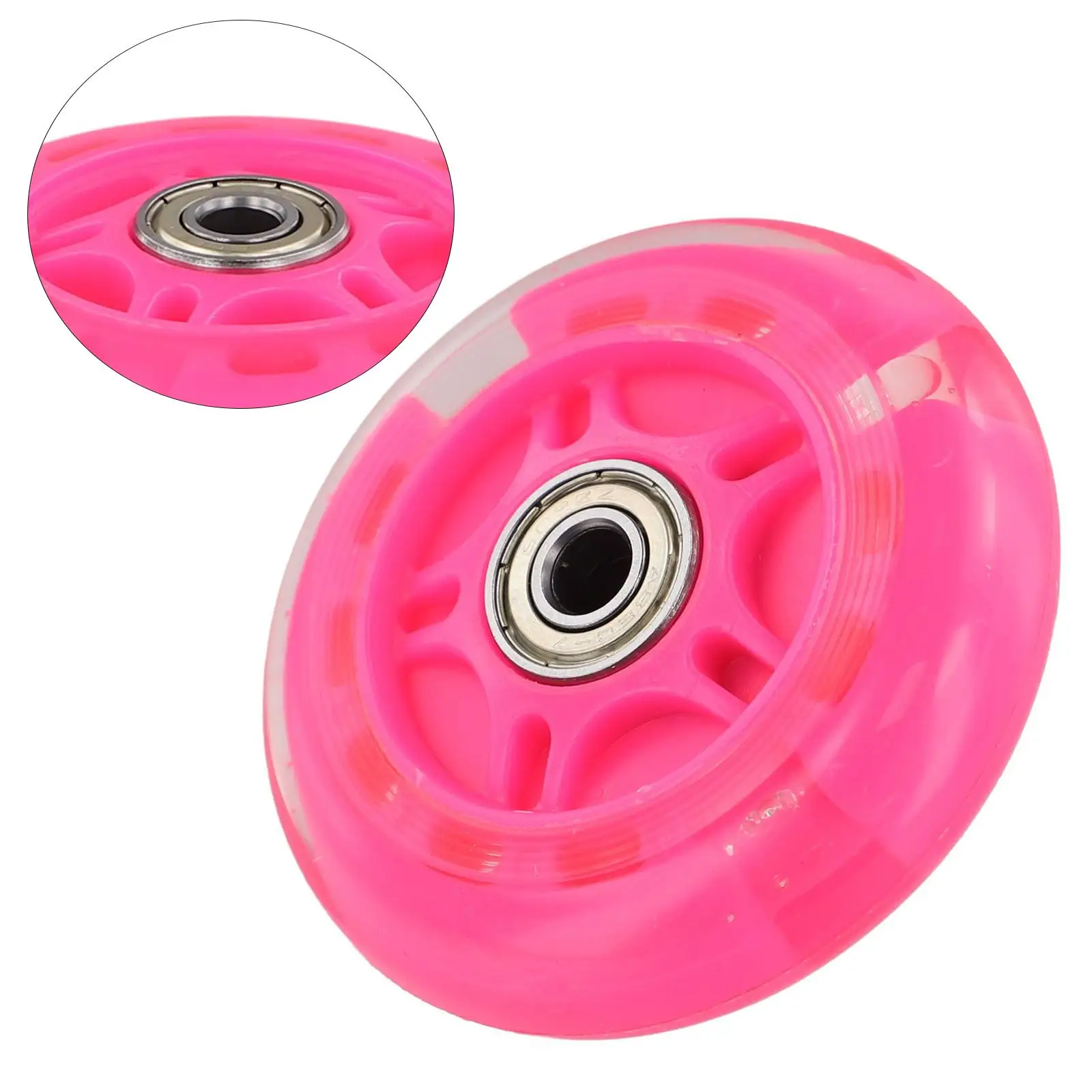 1PC Flash Rad Stumm Rad Für Blinklicht Auto Spielzeug Rad Kinder Roller Rad Blinkende Beleuchtung Rad Zubehör – Detail 7
