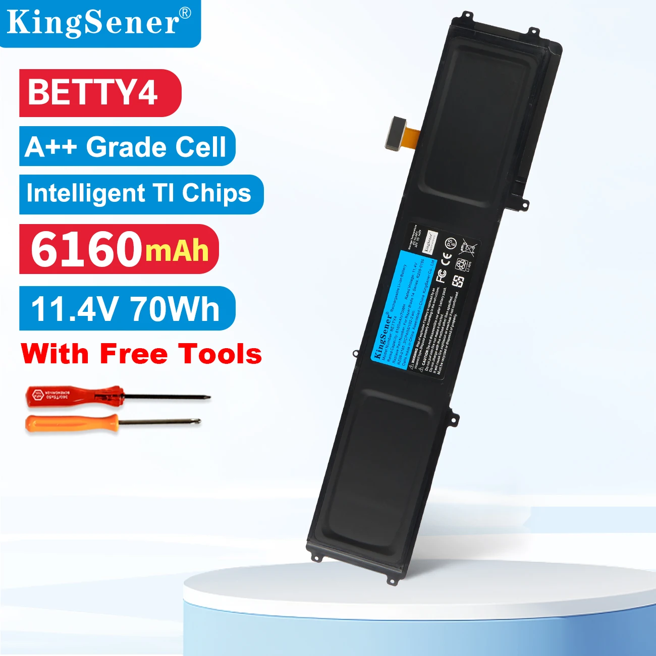 Batteria Per Laptop Kingsener Betty4 Per Razer Blade 2016 14 "Serie V2 Rz09-0195 Rz09-0165 Rz09-01953E72 Rz09-01953E71 Rz09-01952E31