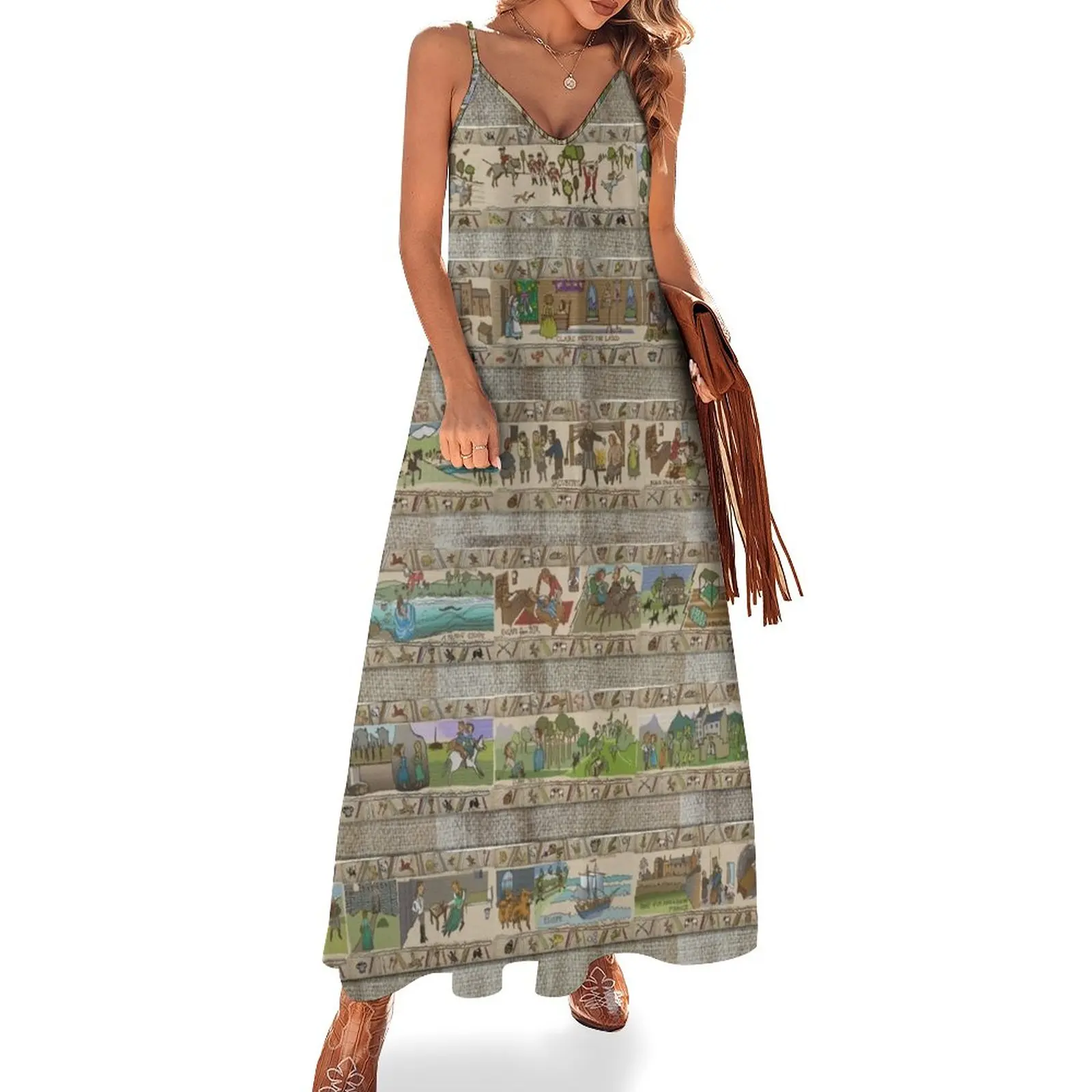 

The whole Gabeaux Tapestry Sleeveless Dress Woman clothes ladies dresses for special occasion