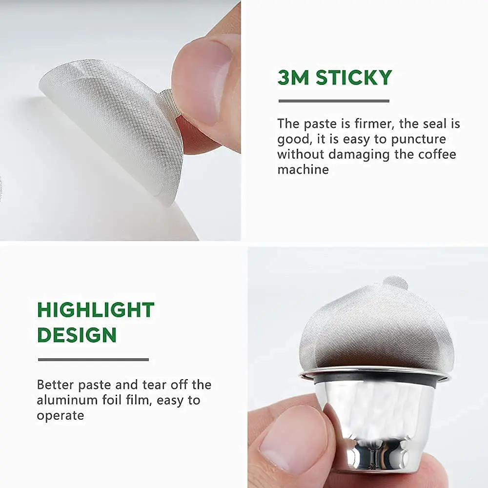 Coffee Capsule Cup Body Foil Cover Sticker for Nespresso Machine